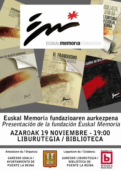 PRESENTACIÓN DE EUSKAL MEMORIA EN GARES